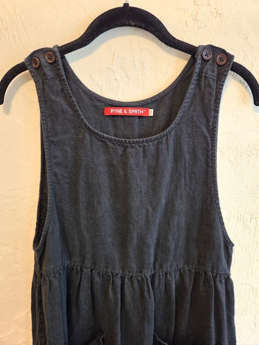 Pyne & Smith No. 32 Black Pinafore Dress XS - Picture 4 of 12